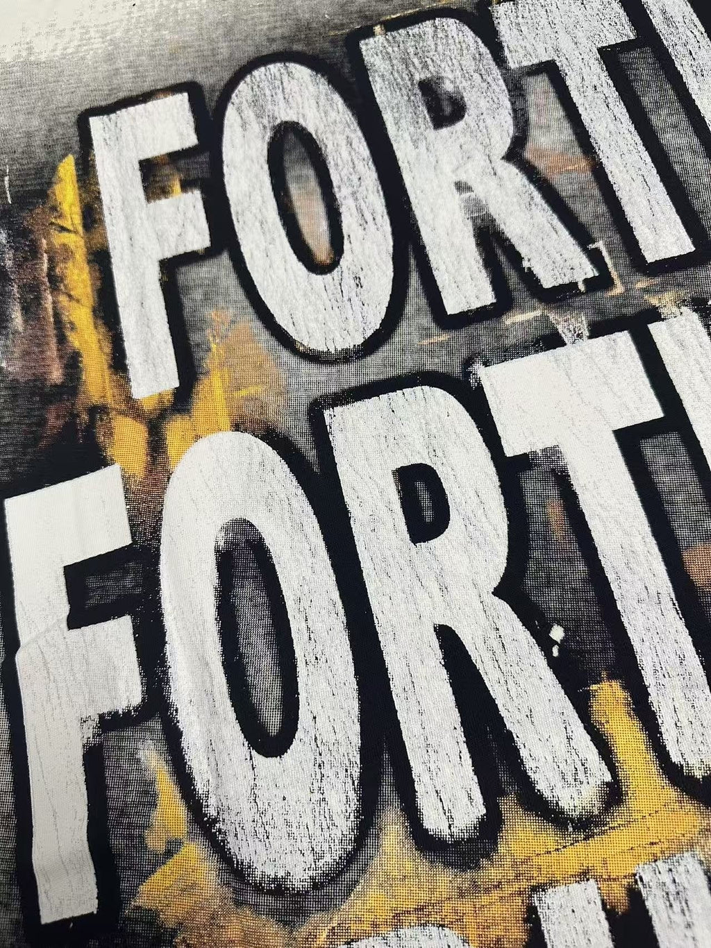 Godspeed Fortis Fortuna Adiuvat Graphic T-Shirt ¡ª detail