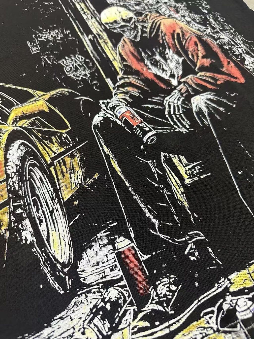 Godspeed Street Scene Graphic T-Shirt ¡ª detail