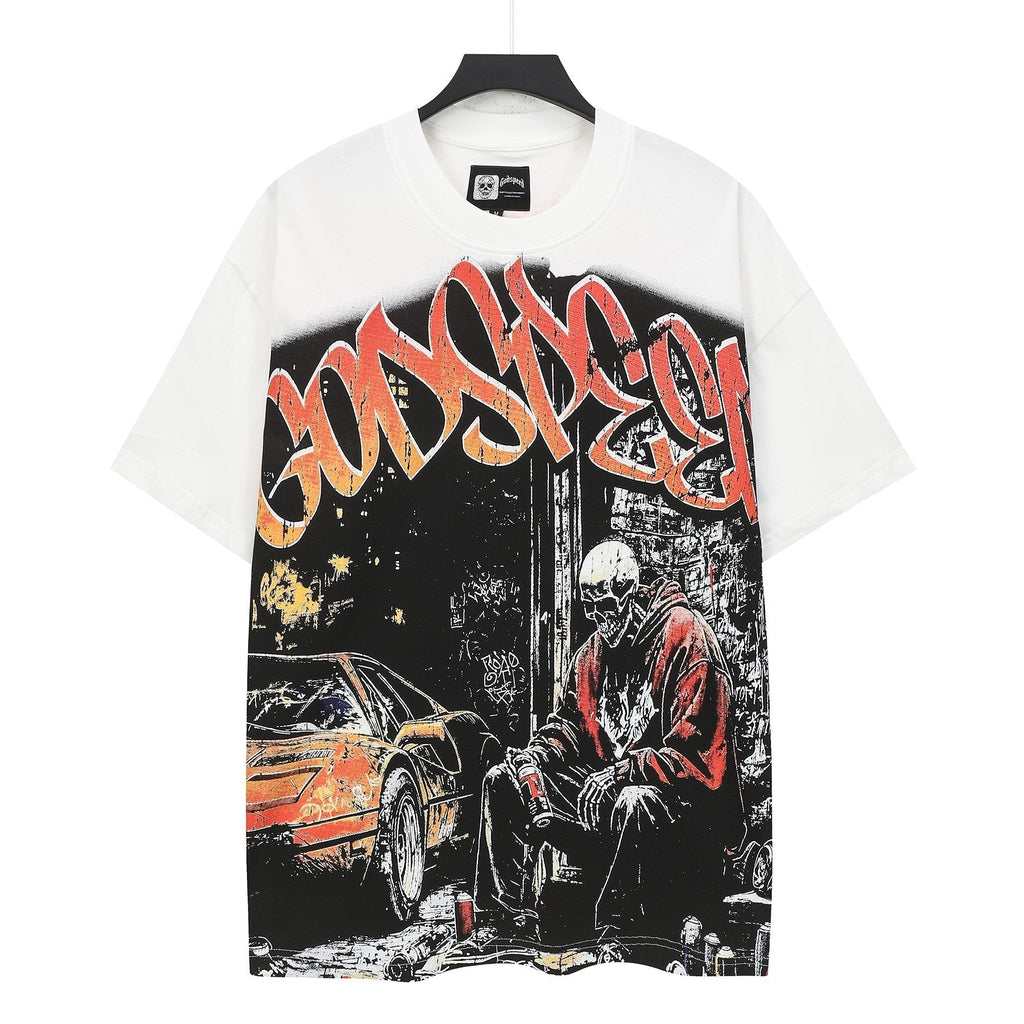 Godspeed Street Scene Graphic T-Shirt ¡ª hero