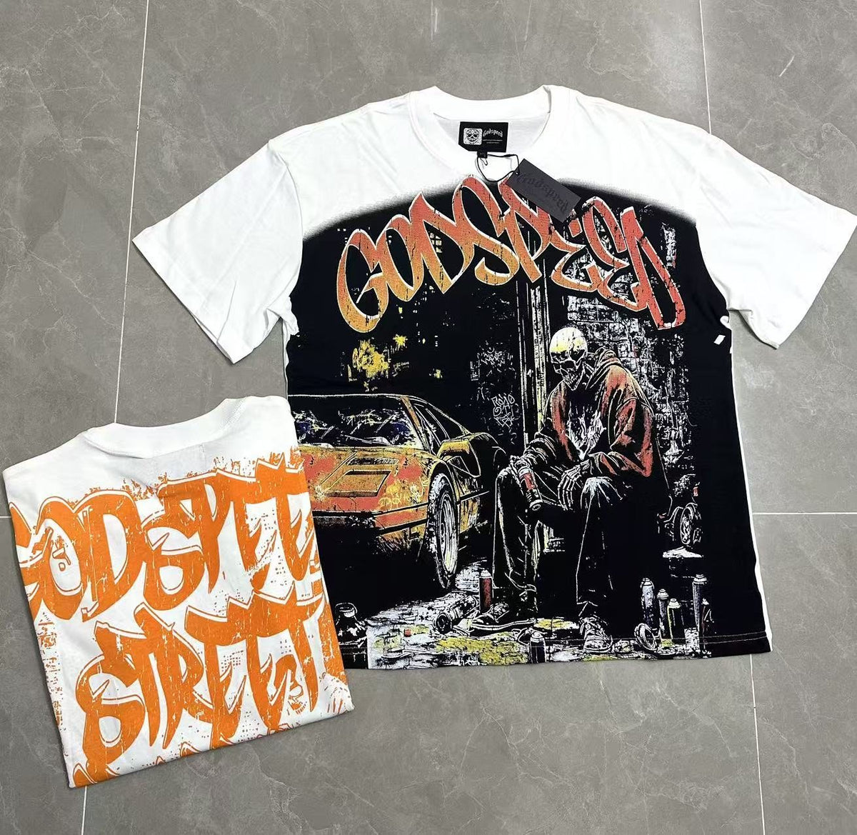 Godspeed Street Scene Graphic T-Shirt ¡ª context