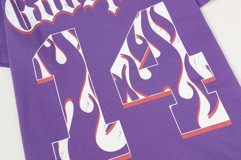 Godspeed Purple Baseball Graphic T-Shirt ¡ª detail