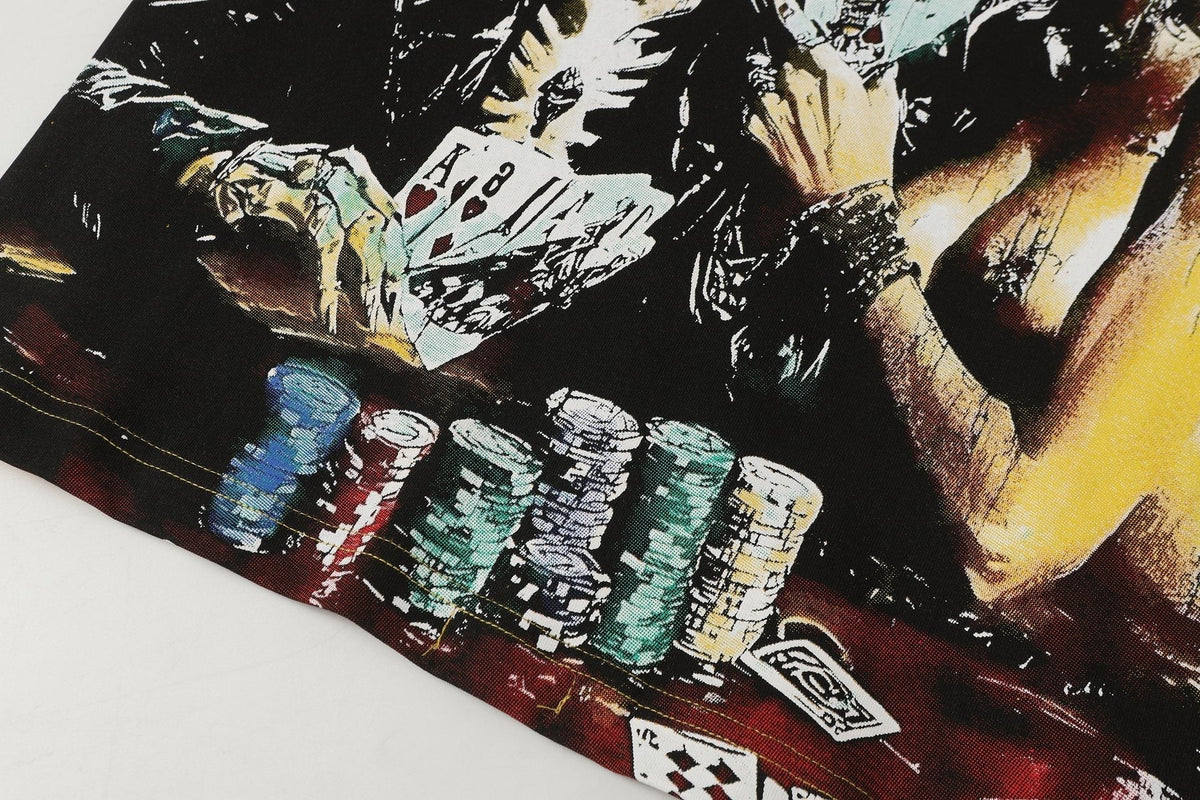 Godspeed Casino Skull Graphic T-Shirt ¡ª detail