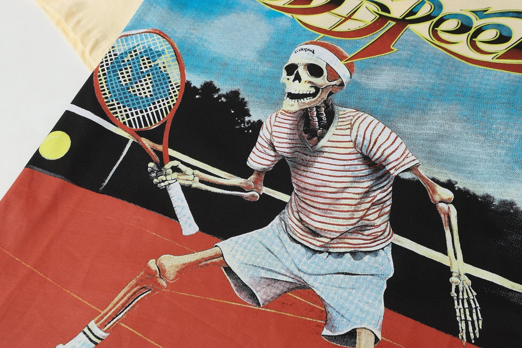 Godspeed Tennis Skeleton Graphic T-Shirt ¡ª detail