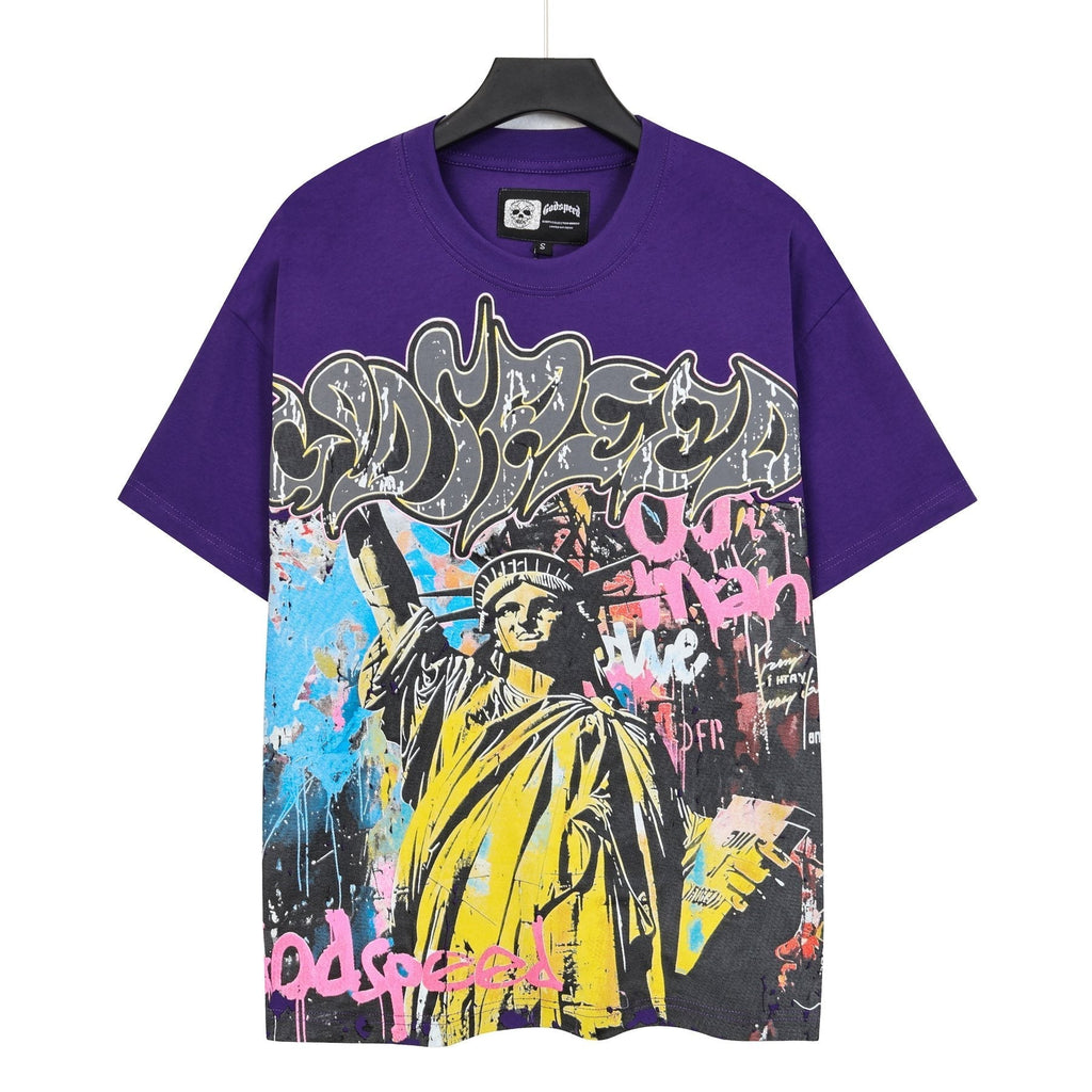 Godspeed Statue of Liberty Graphic T-Shirt ¡ª front