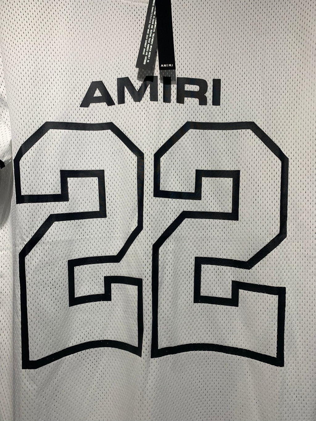 AMIRI 22 Number Jersey Short-Sleeve Set ¡ª fabric_closeup