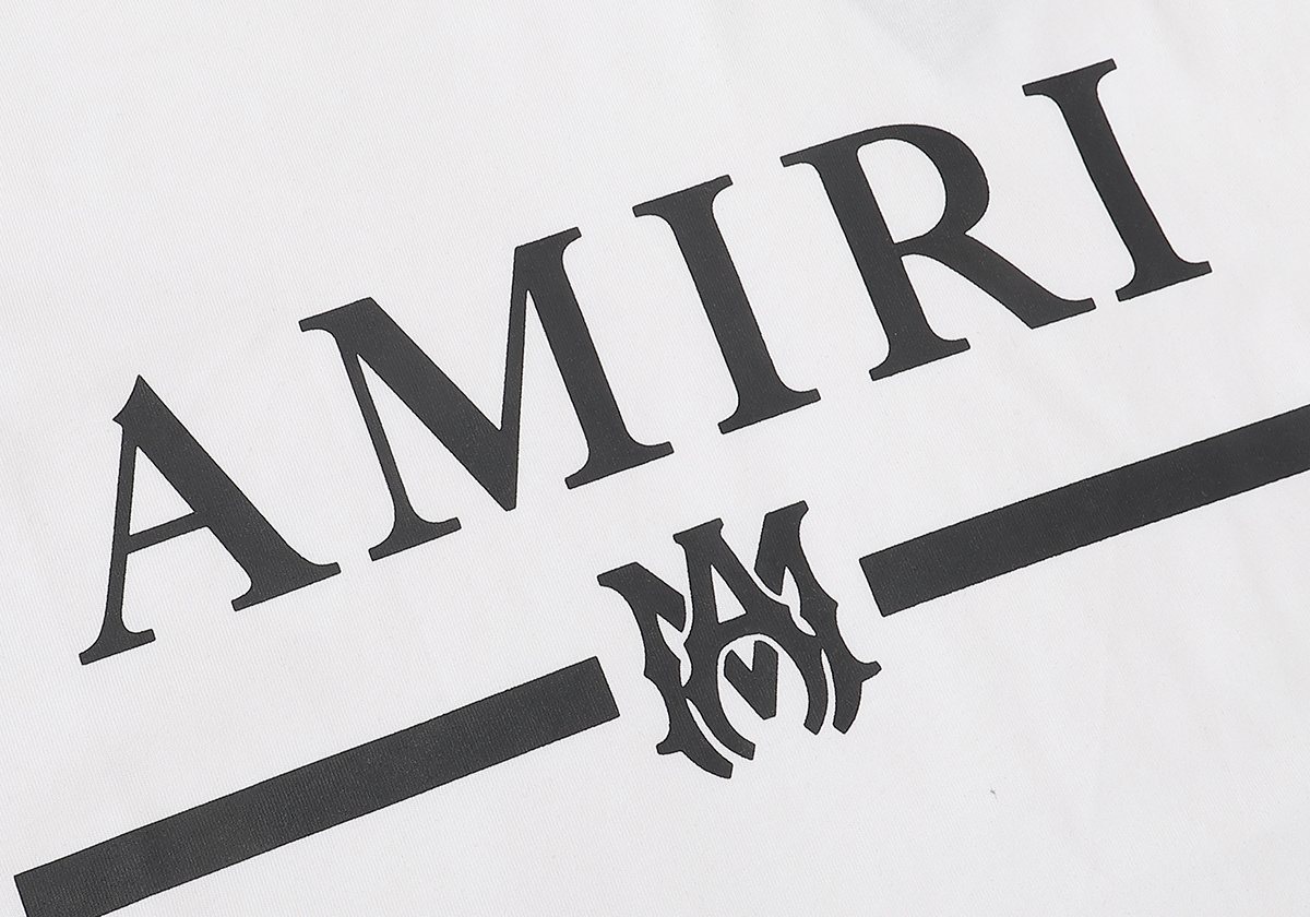 AMIRI Bar Motif Graphic Short-Sleeve T-Shirt ¡ª detail