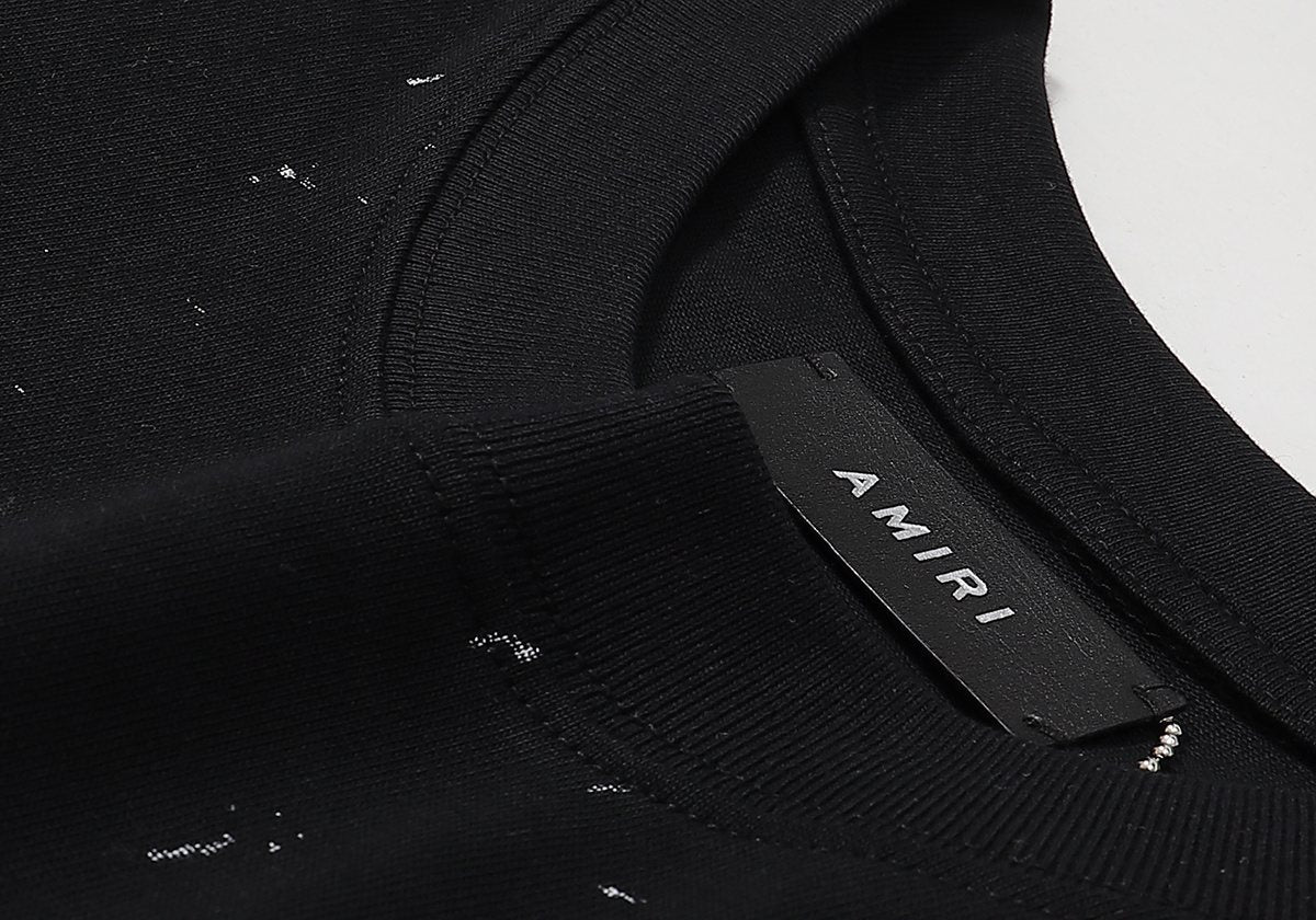 AMIRI Distressed Crackle Graphic T-Shirt ¡ª neck_label