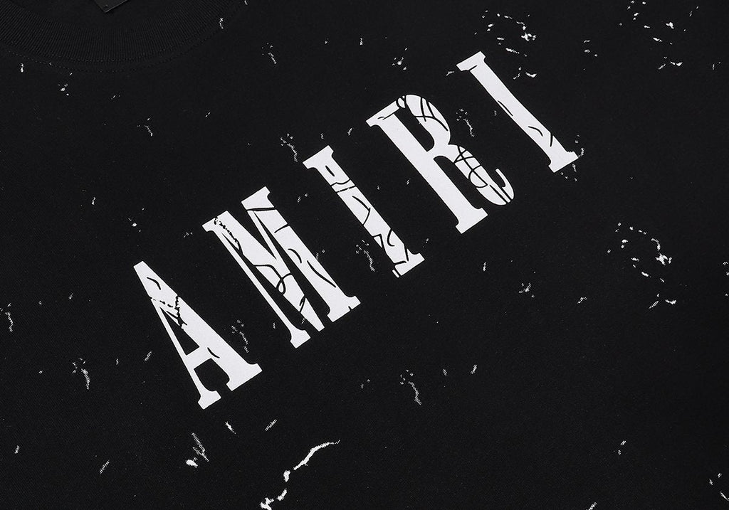 AMIRI Distressed Crackle Graphic T-Shirt ¡ª detail