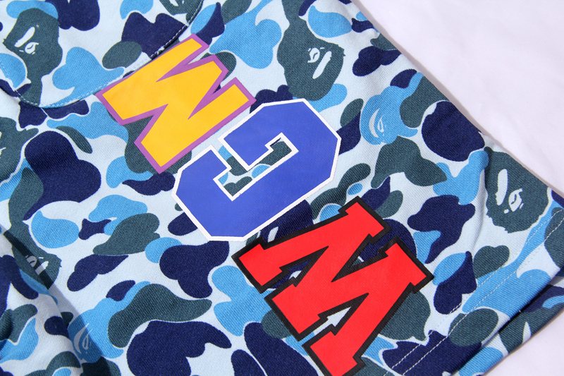 BAPE WGM Camouflage Graphic Shorts ¡ª detail