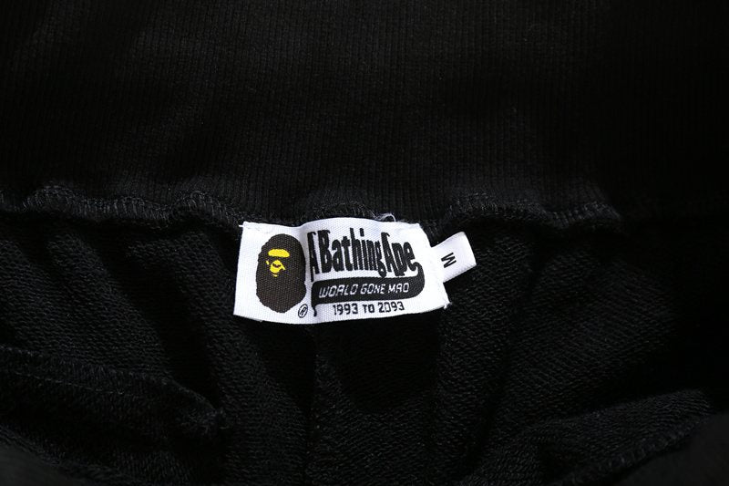 BAPE Shark Graphic Black Shorts ¡ª neck_label