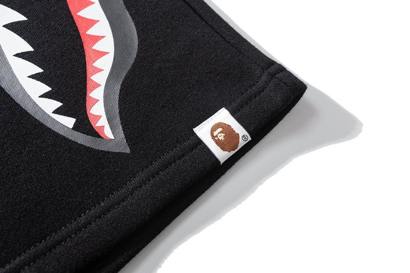BAPE Shark Graphic Black Shorts ¡ª detail