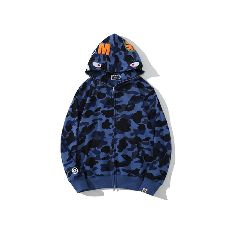 BAPE WGM Shark Camo Zip Hoodie ¡ª hero