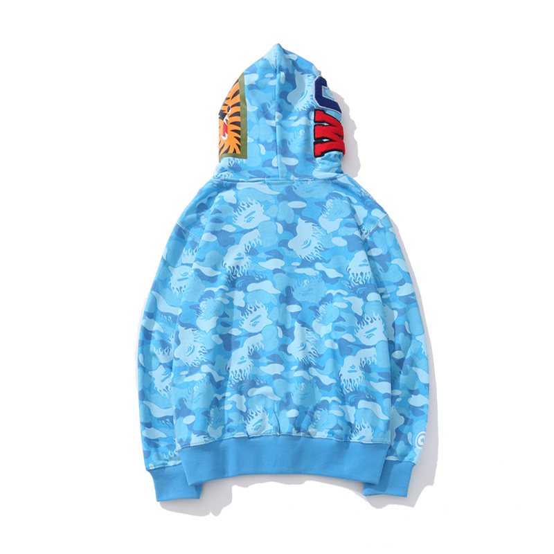 BAPE WGM Shark Camo Full-Zip Hoodie ¡ª back