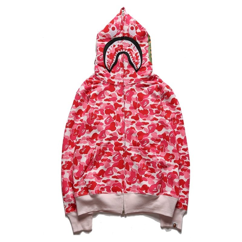 BAPE WGM Shark Camo Full-Zip Hoodie ¡ª front