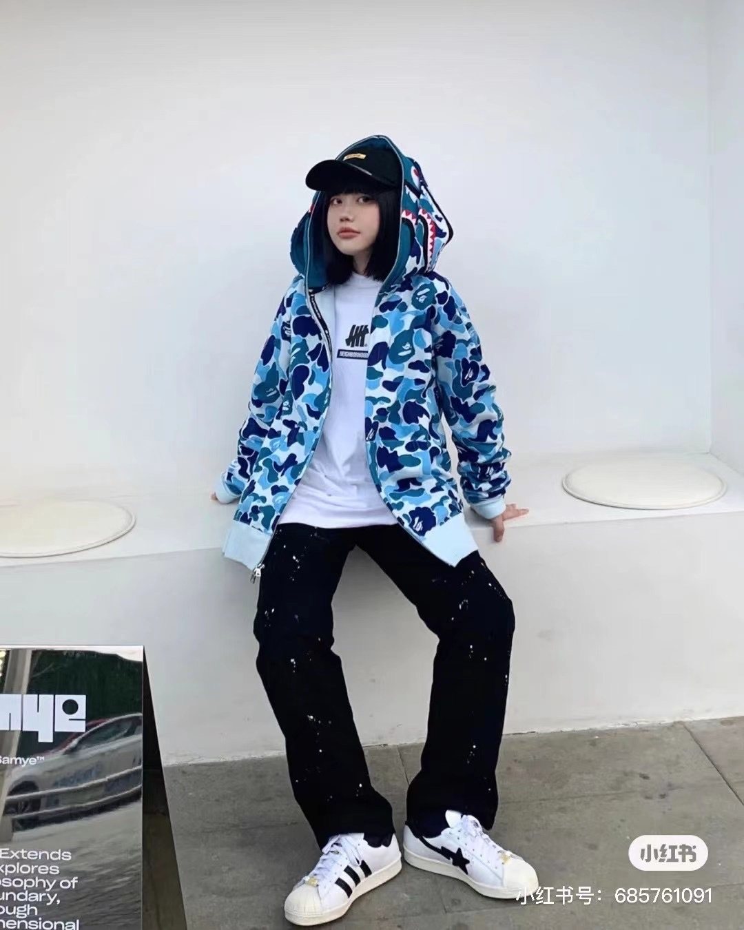 BAPE WGM Shark Camo Full-Zip Hoodie ¡ª context