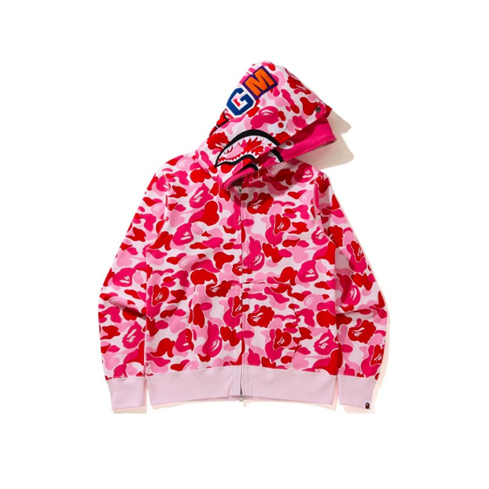 BAPE WGM Shark Camo Full-Zip Hoodie ¡ª front