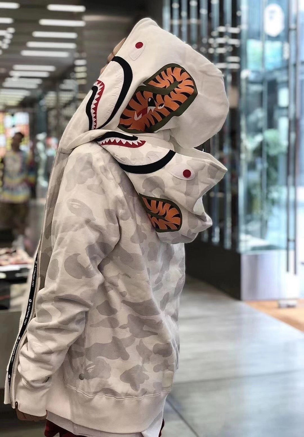 BAPE Shark WGM Camouflage Zip Hoodie ¡ª context