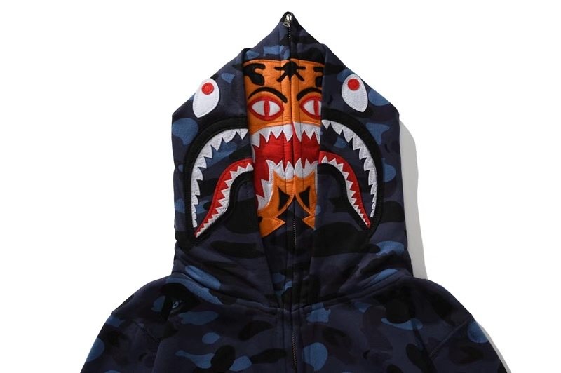 BAPE Shark Camo Full-Zip Hoodie ¡ª detail