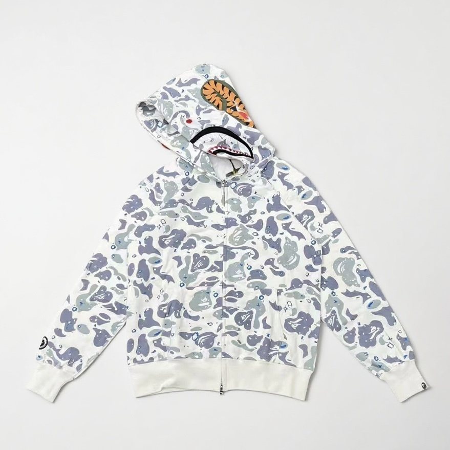 BAPE Shark Camo Zip-Up Hoodie ¡ª hero