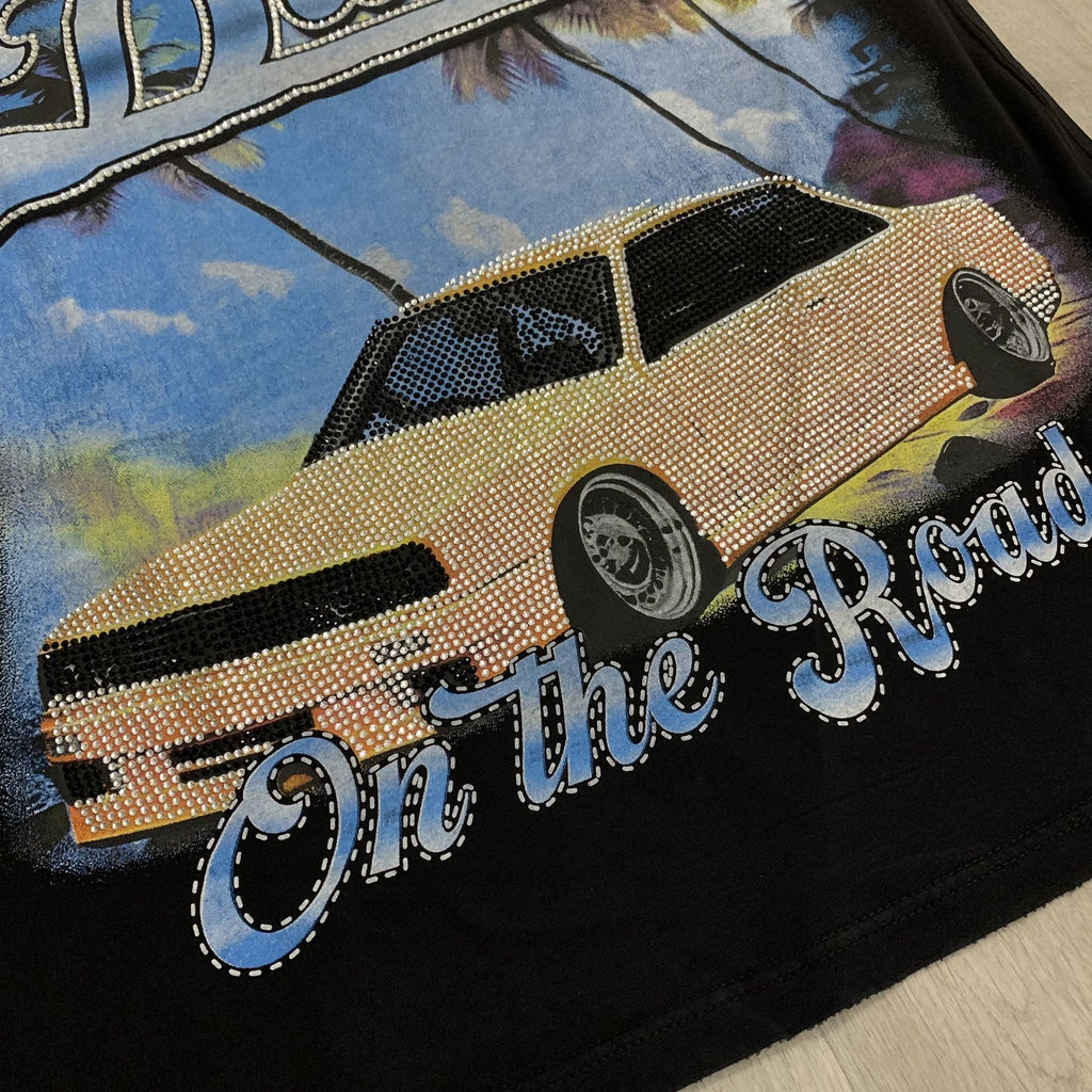 DUAA Destination Car Graphic Short-Sleeve T-Shirt ¡ª detail