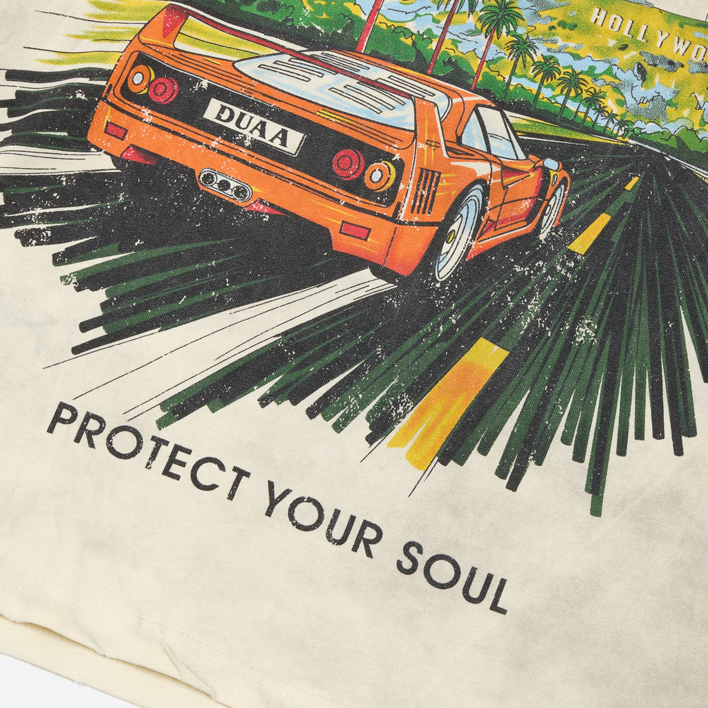 DUAA Hollywood Car Graphic Short-Sleeve T-Shirt ¡ª detail
