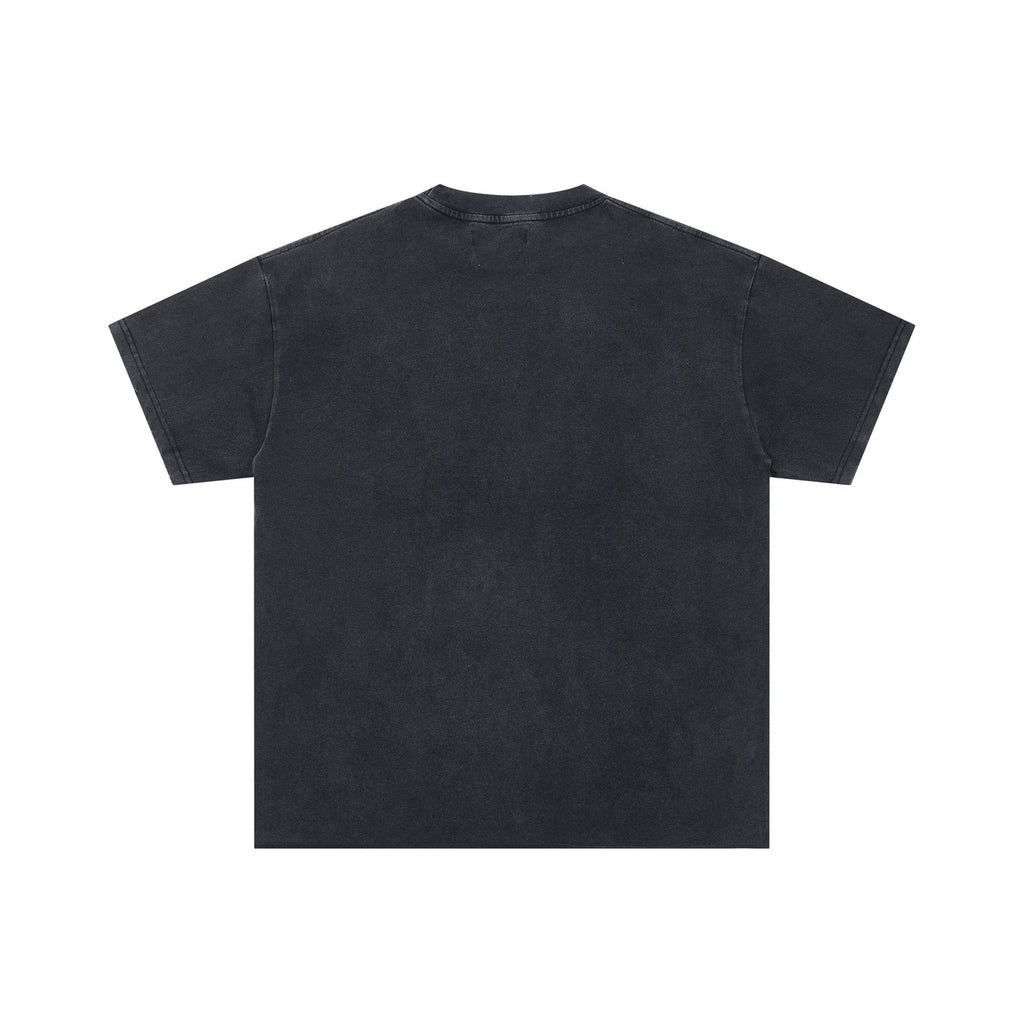 DUAA Black Rhinestone Graphic Short-Sleeve T-Shirt ¡ª back