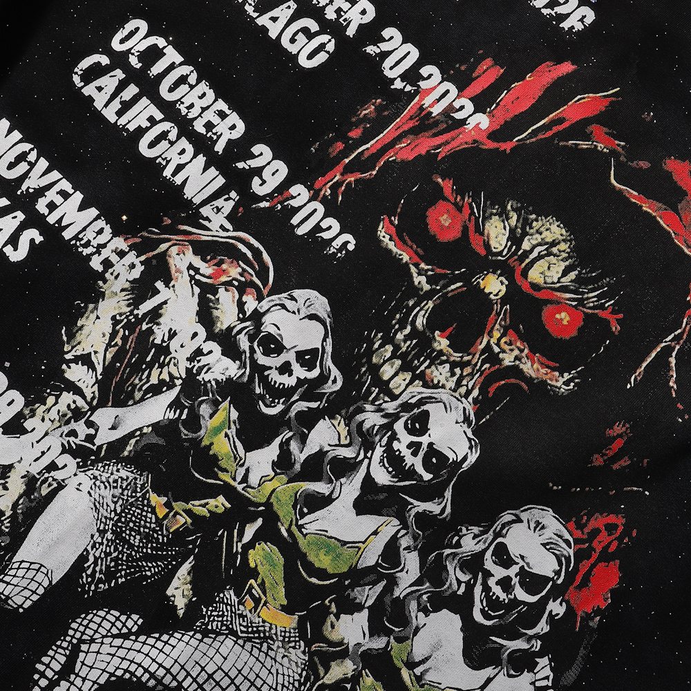 BKYS Revival Hellfest Speckle Graphic T-Shirt ¡ª detail