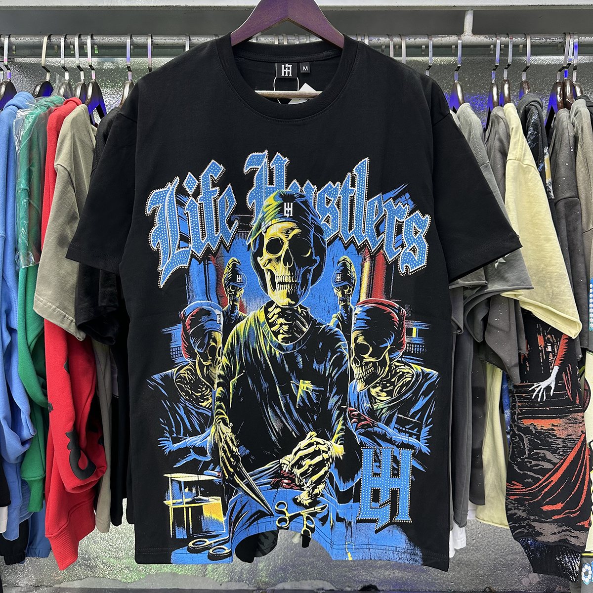 Life Hustlere Skull Doctor Graphic T-Shirt ¡ª context