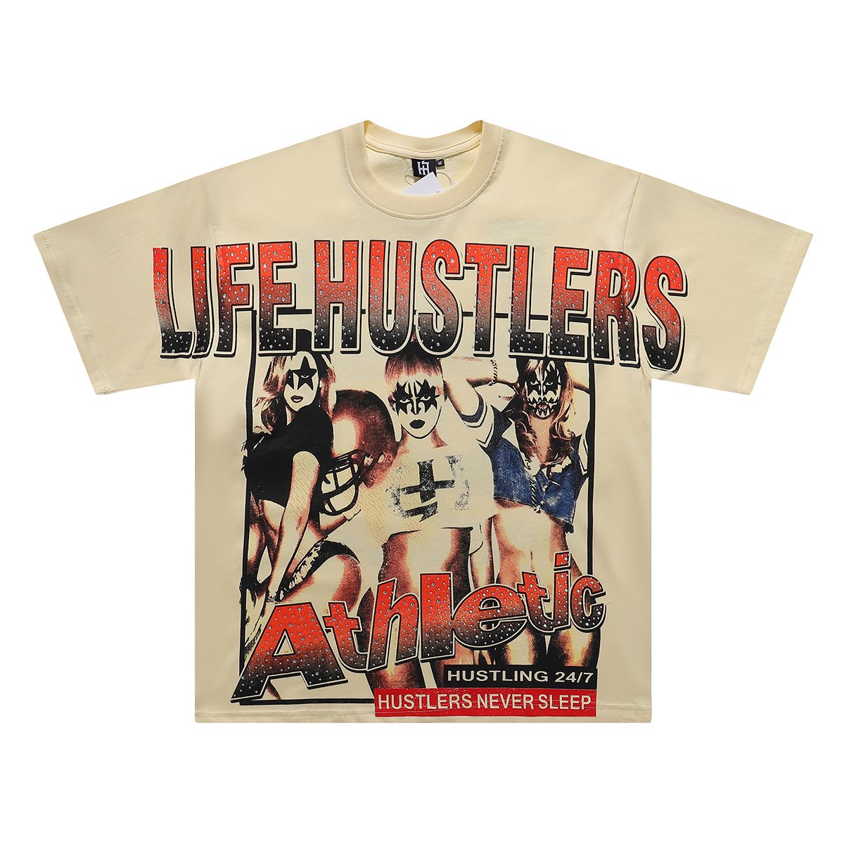 Life Hustlere Football Girls Graphic T-Shirt ¡ª hero