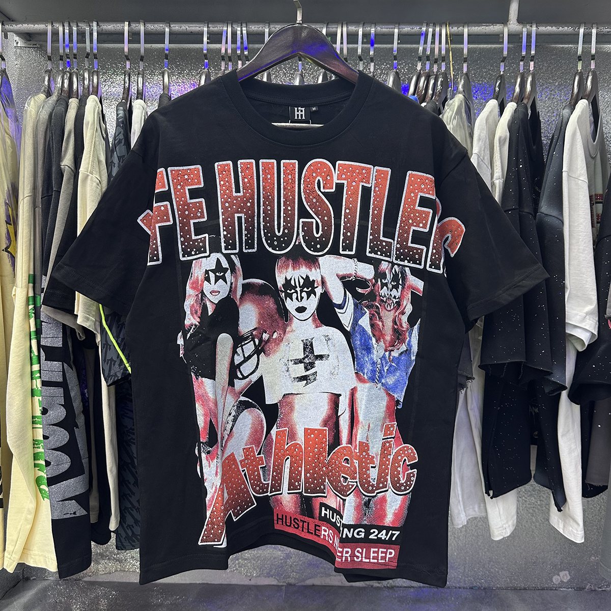 Life Hustlere Football Girls Graphic T-Shirt ¡ª context