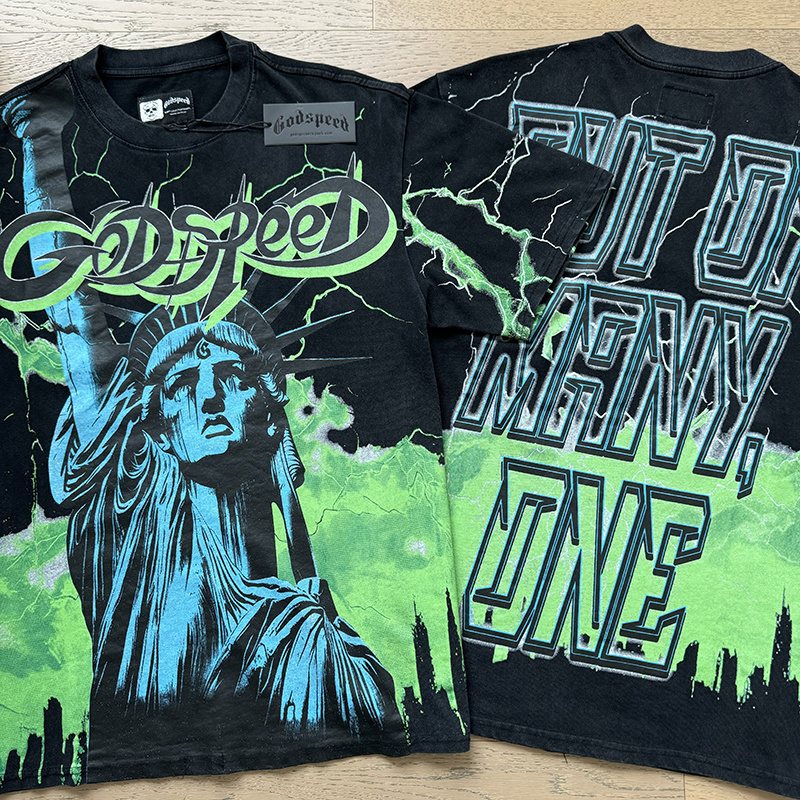 Godspeed Out of Many One Graphic T-Shirt ¡ª comparison
