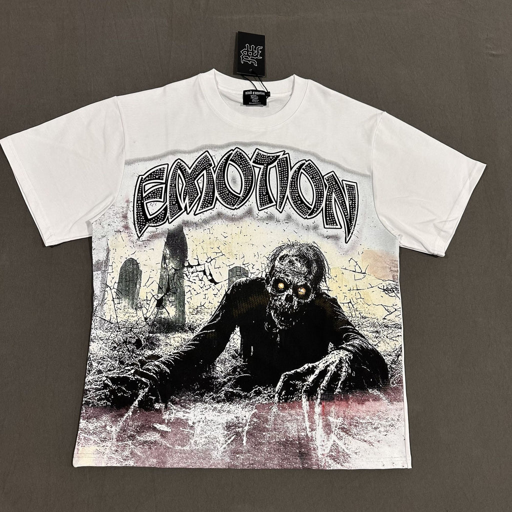 MIXED EMOTION Skull Graveyard Graphic T-Shirt ¡ª hero
