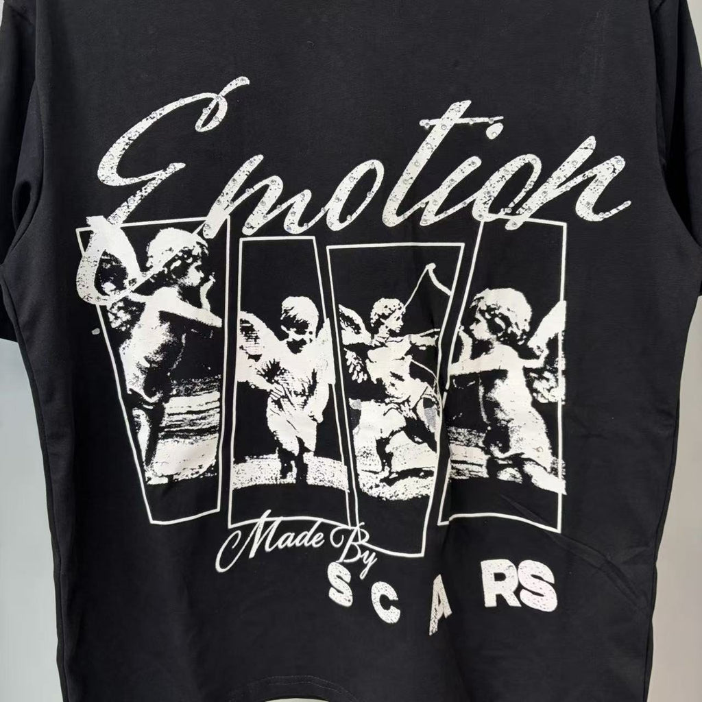 MIXED EMOTION Portrait Graphic Short-Sleeve T-Shirt ¡ª detail