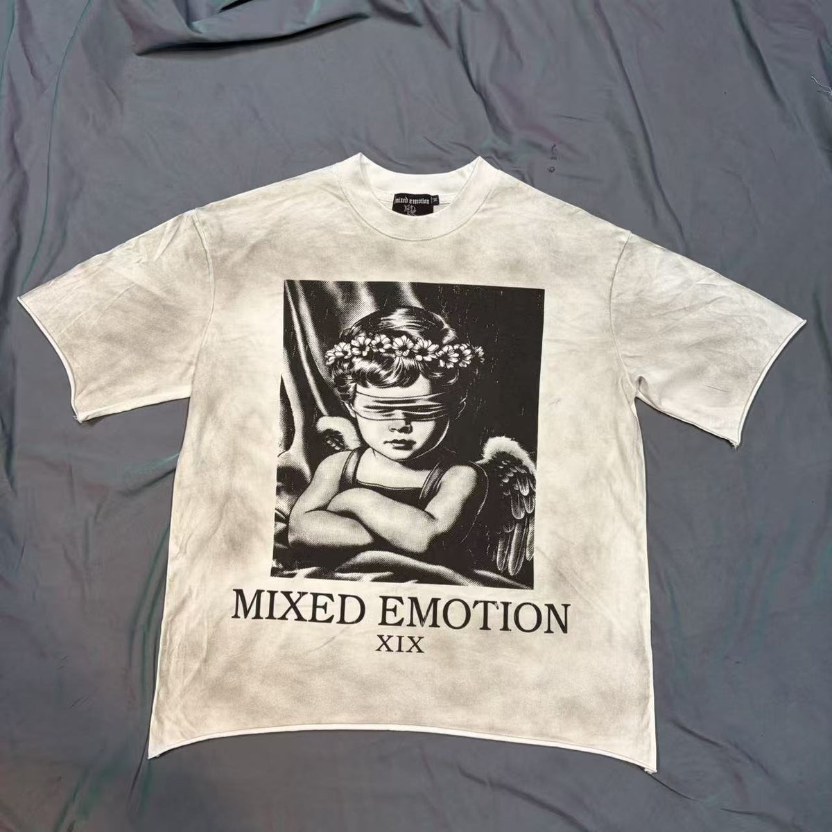 MIXED EMOTION Cherub Graphic Short-Sleeve T-Shirt ¡ª front