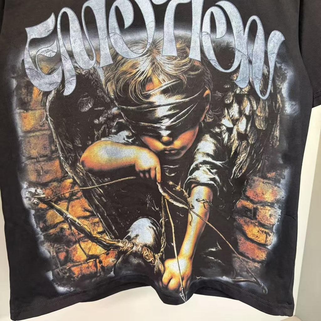 Mixed Emotions Child Metallic Wordmark Graphic T-Shirt ¡ª detail
