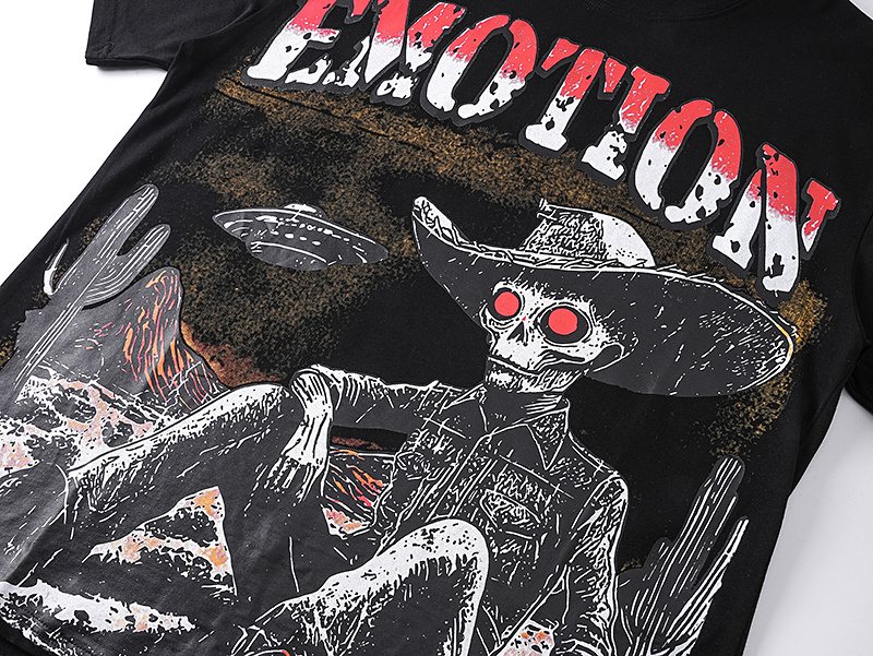 MIXED EMOTION Cowboy Graphic Short-Sleeve T-Shirt ¡ª detail