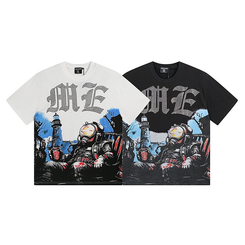 MIXED EMOTION Lighthouse & Diver Graphic T-Shirt ¡ª comparison
