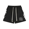 MIXED EMOTION Flame Graphic Drawstring Shorts ¡ª hero