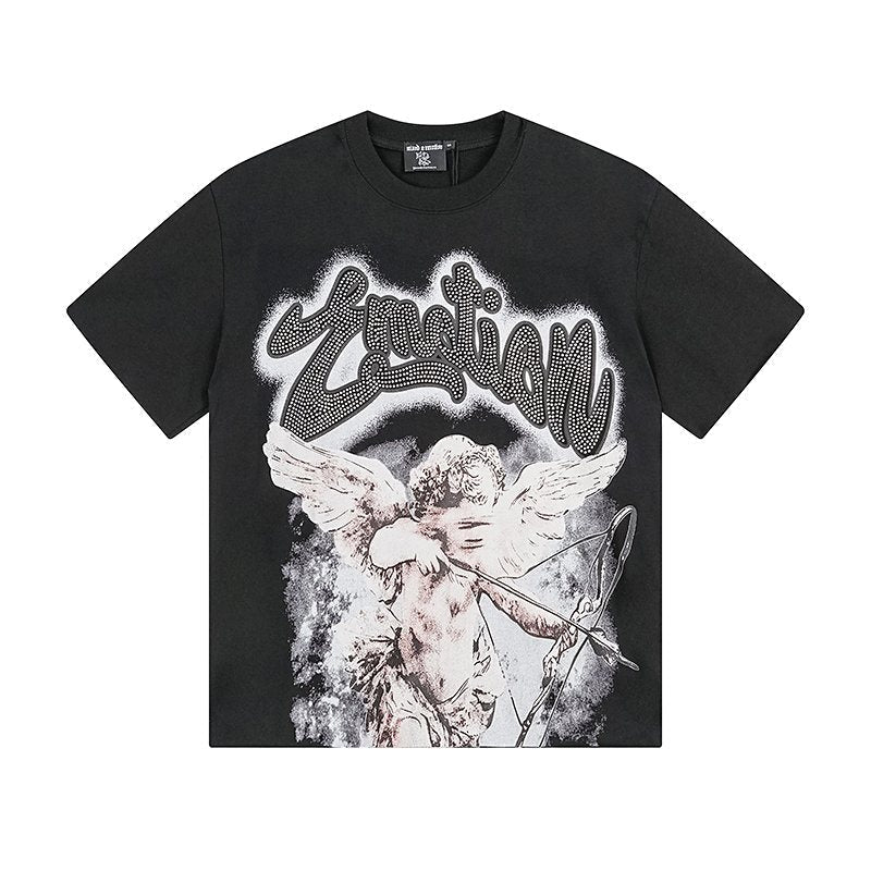 Mixed Emotion Angel Graphic Short-Sleeve T-Shirt ¡ª hero