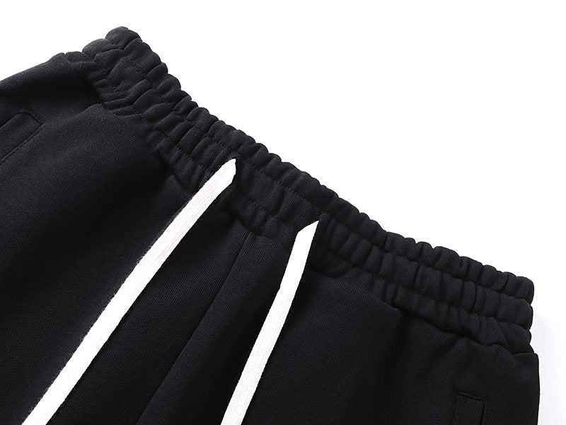 MIXED EMOTION Black Ornamental Graphic Sweatpants ¡ª detail