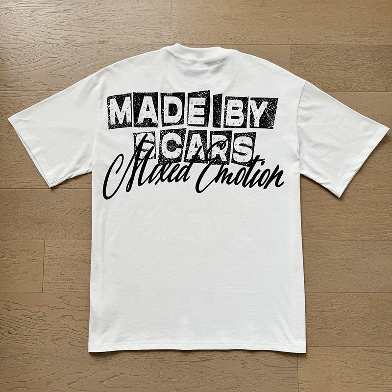 MIXED EMOTION Front-and-Back Graphic T-Shirt ¡ª back