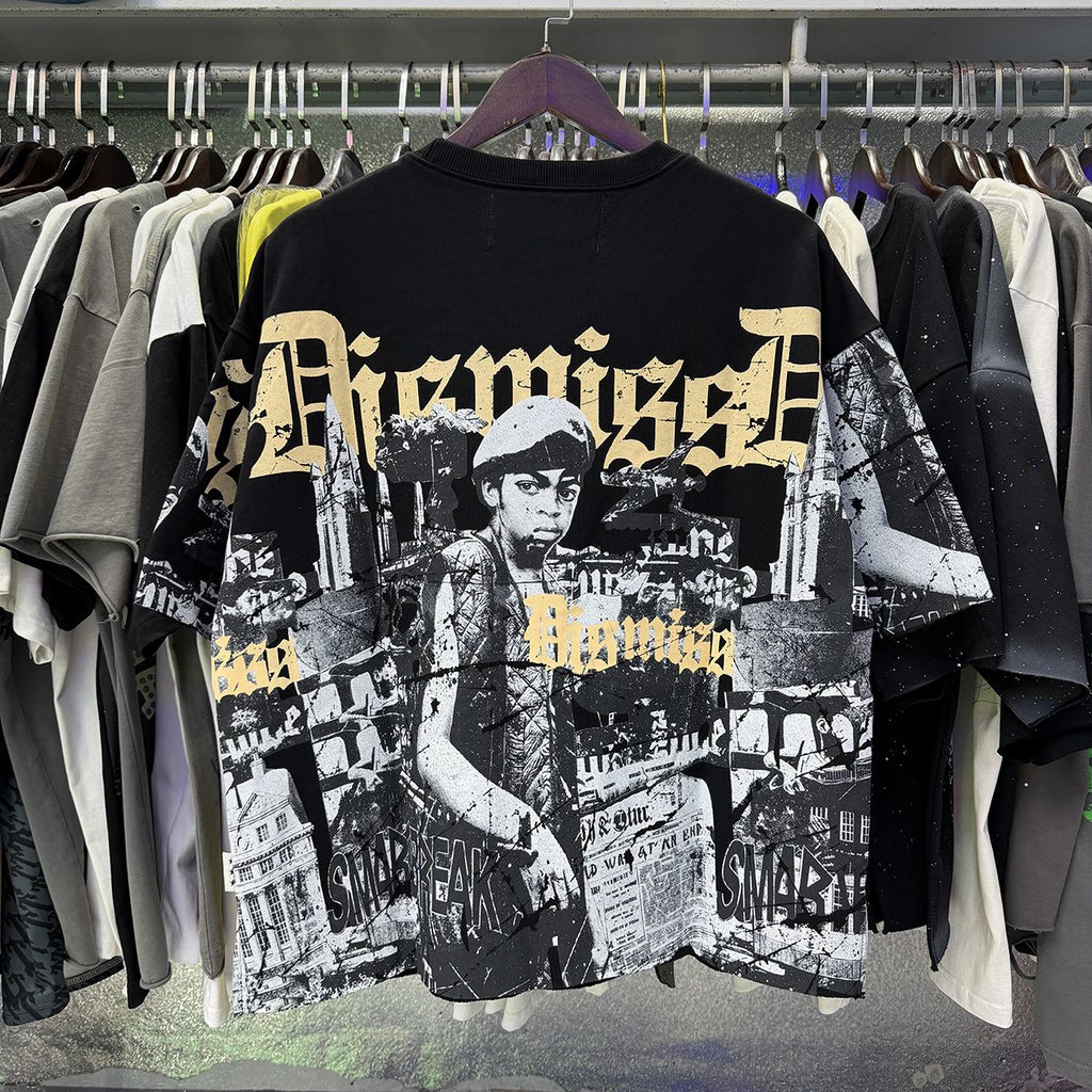 BKYS Revival Dismiss Photo-Collage Cropped T-Shirt ¡ª context