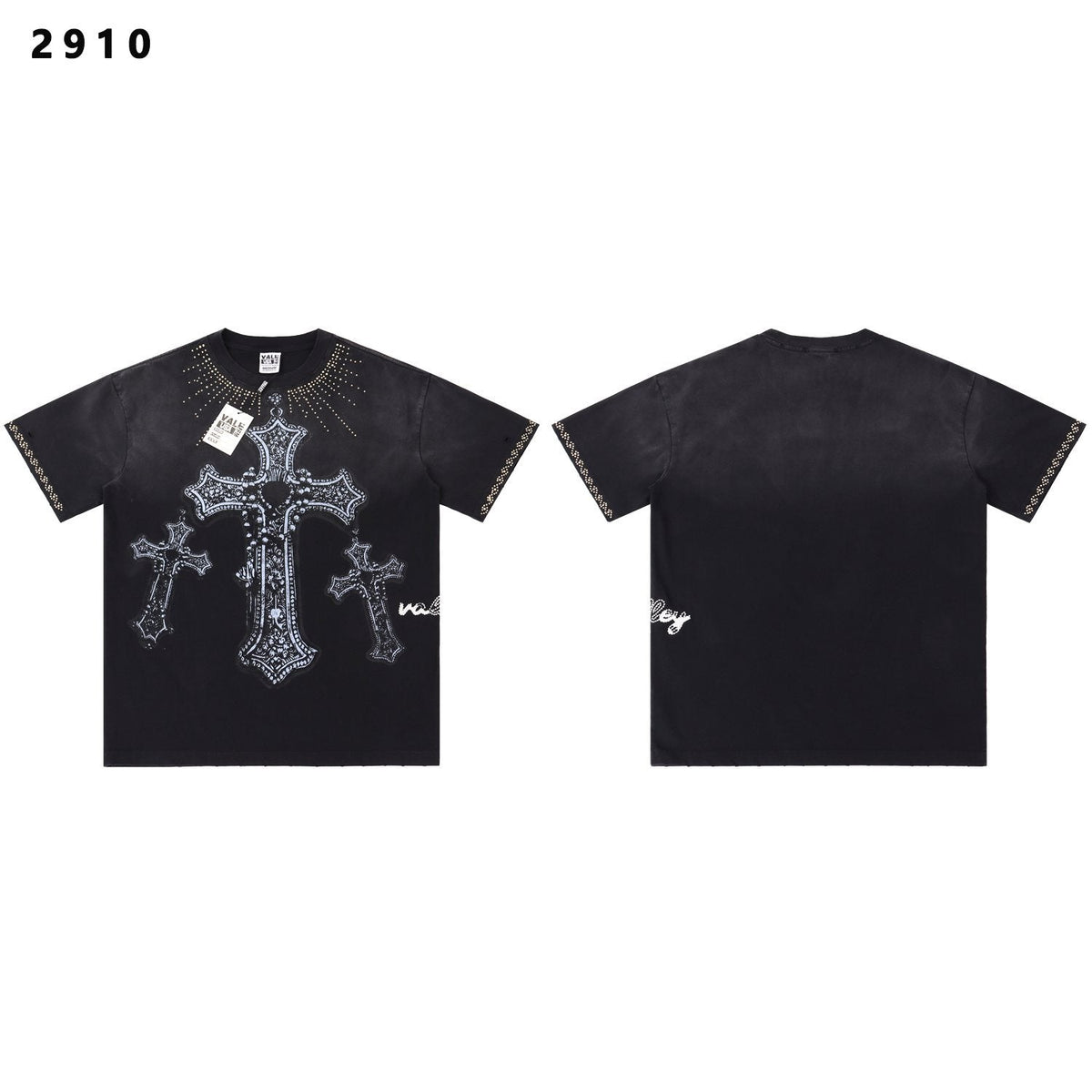 VALE USA Studded Cross Graphic T-Shirt ¡ª hero