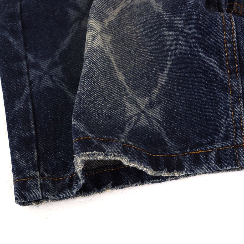 VALLEY Distressed Drawstring Shorts ¡ª fabric_closeup