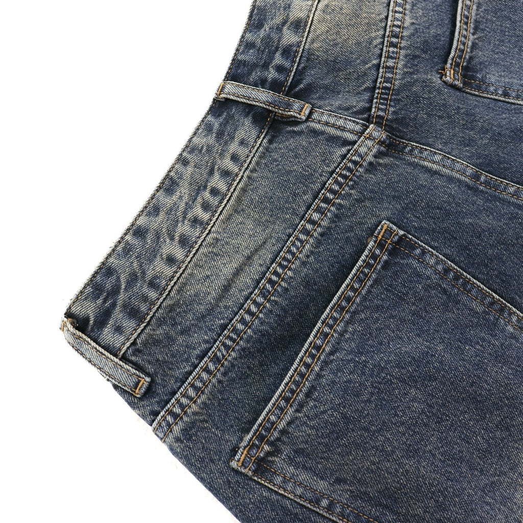 VALE Skittle Graphic Washed Denim Shorts ¡ª detail