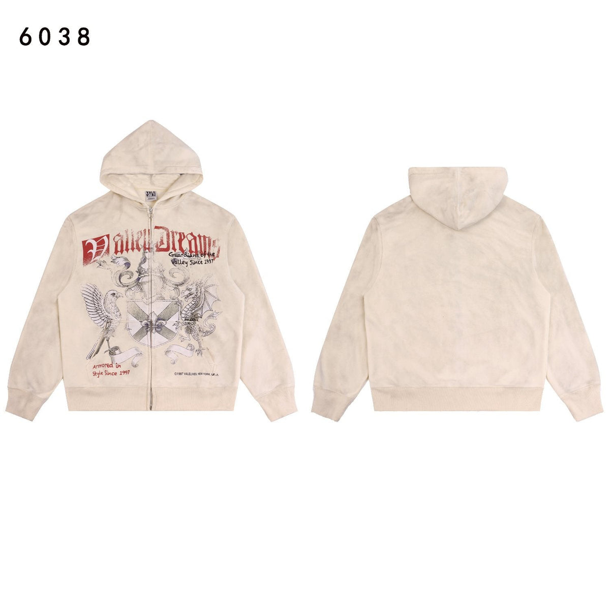 VALE USA Guardian Graphic Zip Hoodie and Jogger Set ¡ª front