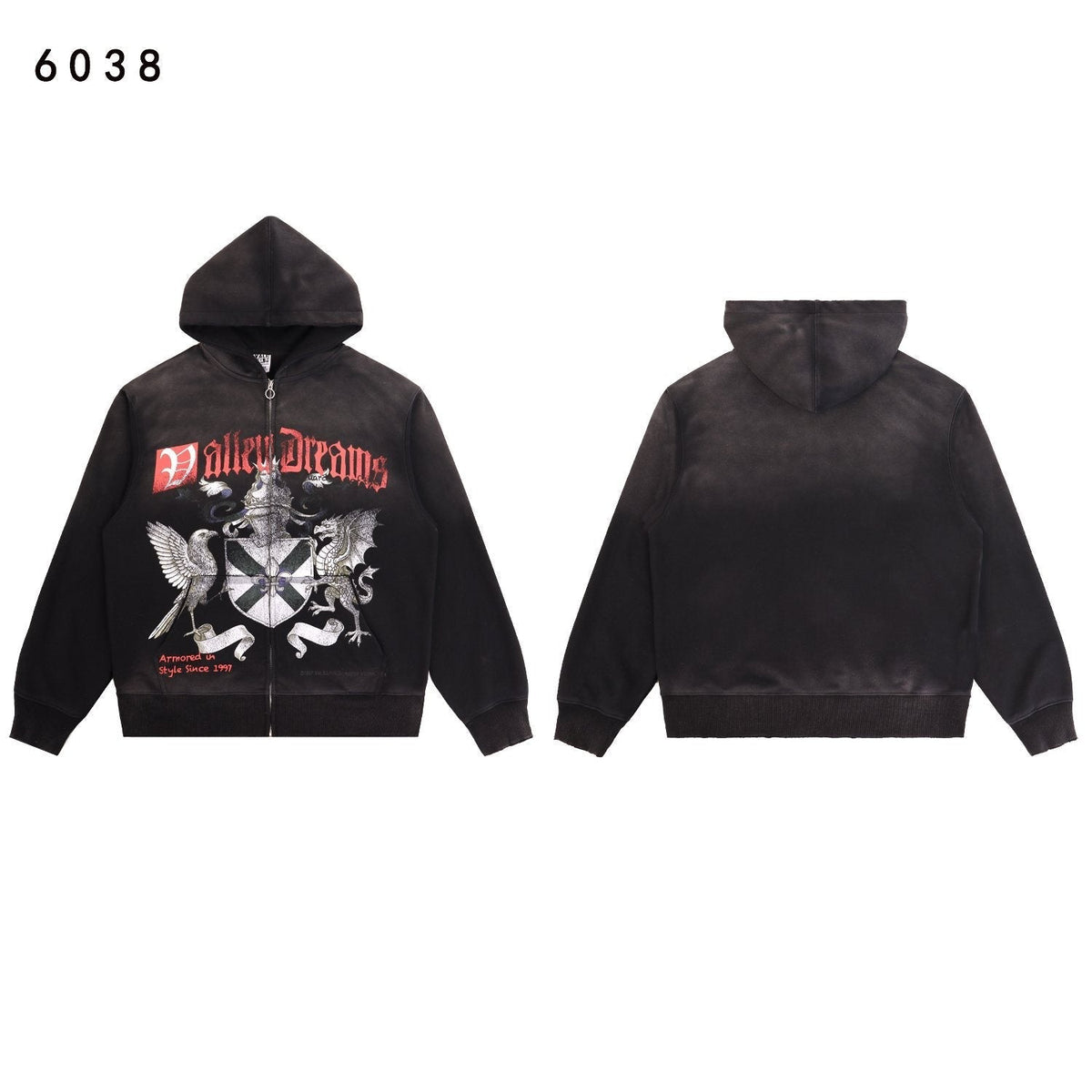 VALE USA Guardian Graphic Zip Hoodie and Jogger Set ¡ª front