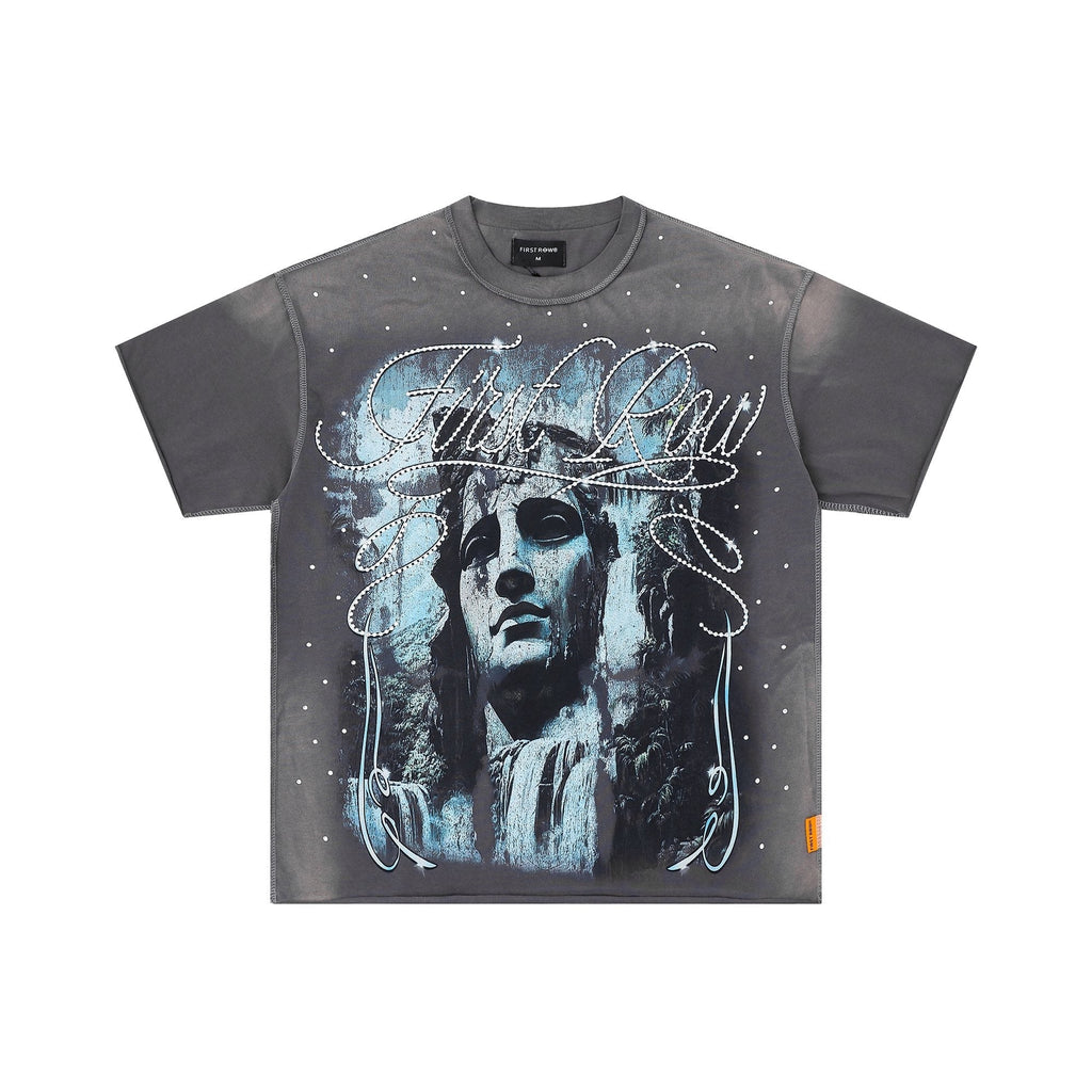 FIRST ROW Lost Utopia Unearth Cropped Graphic T-Shirt ¡ª hero