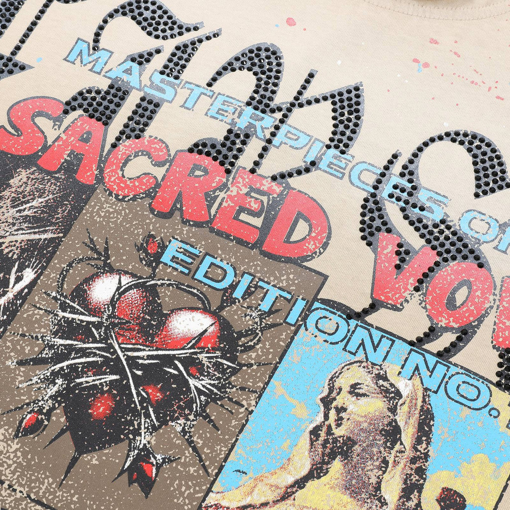 FIRST ROW A Sacred Vow Graphic T-Shirt - Beige ¡ª detail