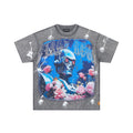 FIRST ROW Washed Grey Front & Back Graphic T-Shirt ¡ª hero